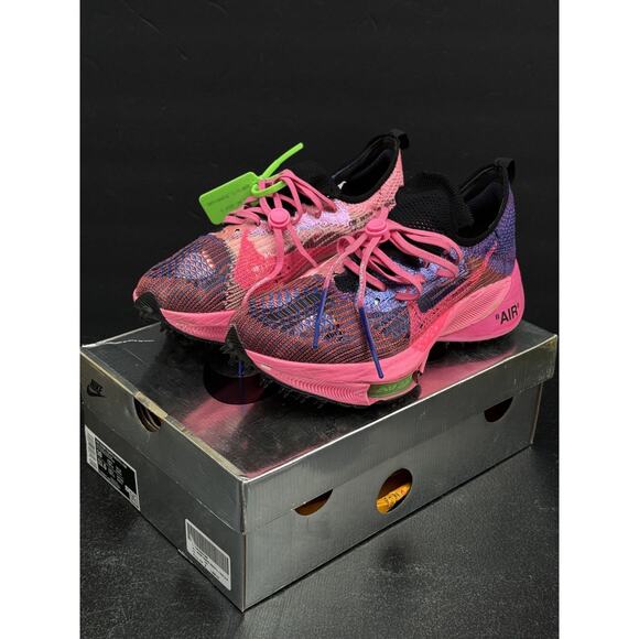 2021 Off-white Nike Air Zoom Tempo Next% “pink Glow” size 10 - Picture 1 of 12